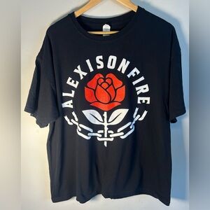Alexisonfire Band T-shirt Size XL Tour Hardcore Screamo Emo Rose Alexis on Fire